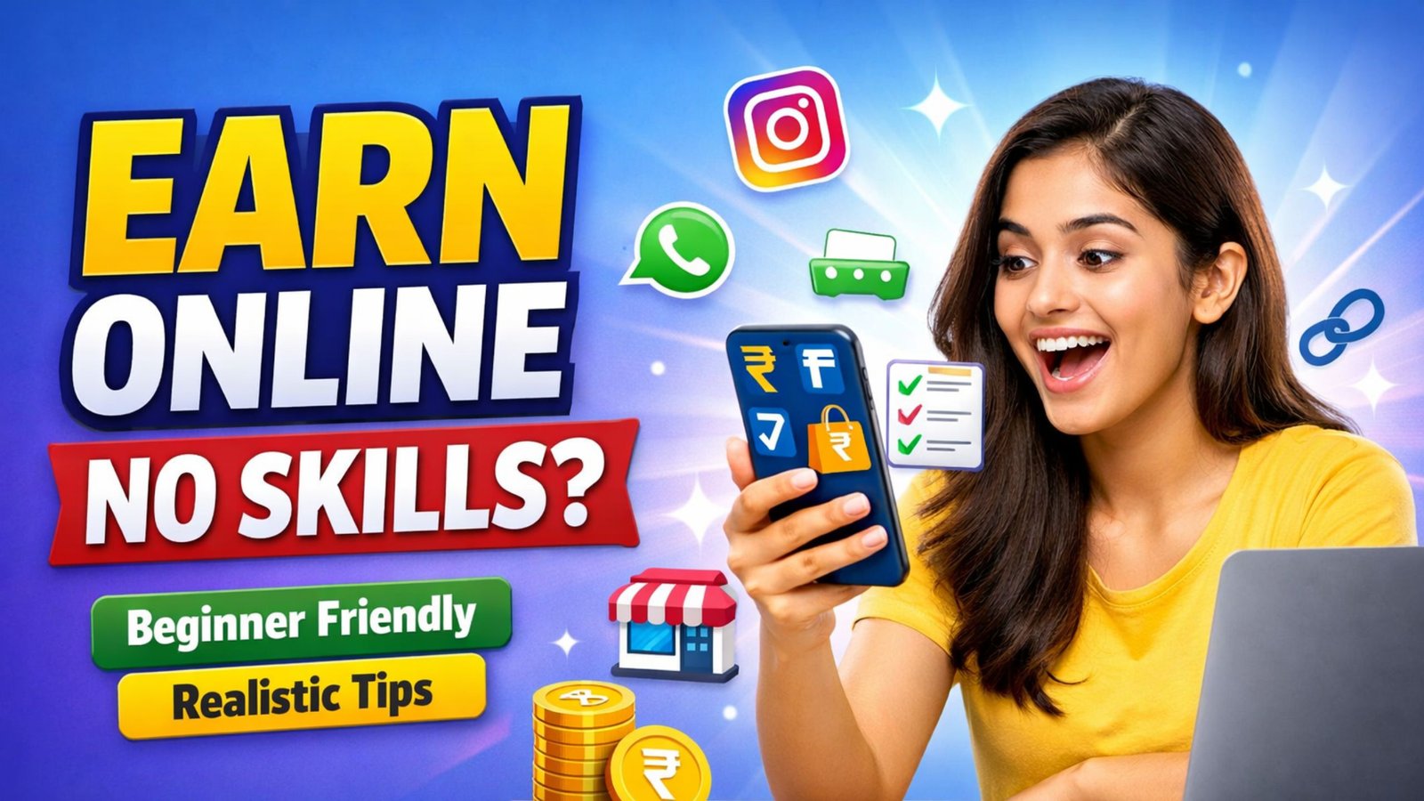 How to Earn Money Online With No Skills